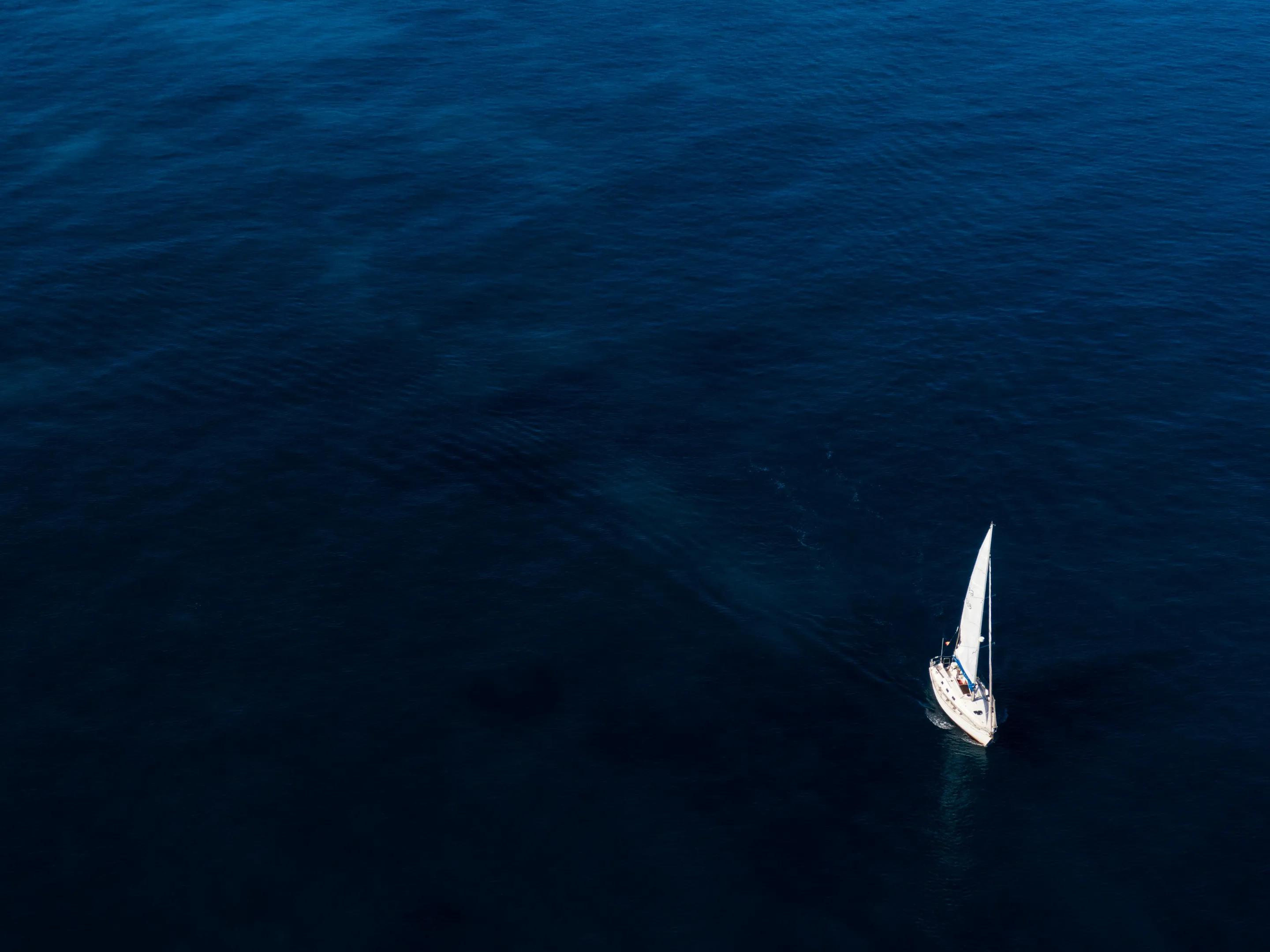 Lone Sailboat